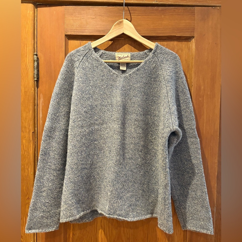 Woolrich V-Neck Gray Sweater